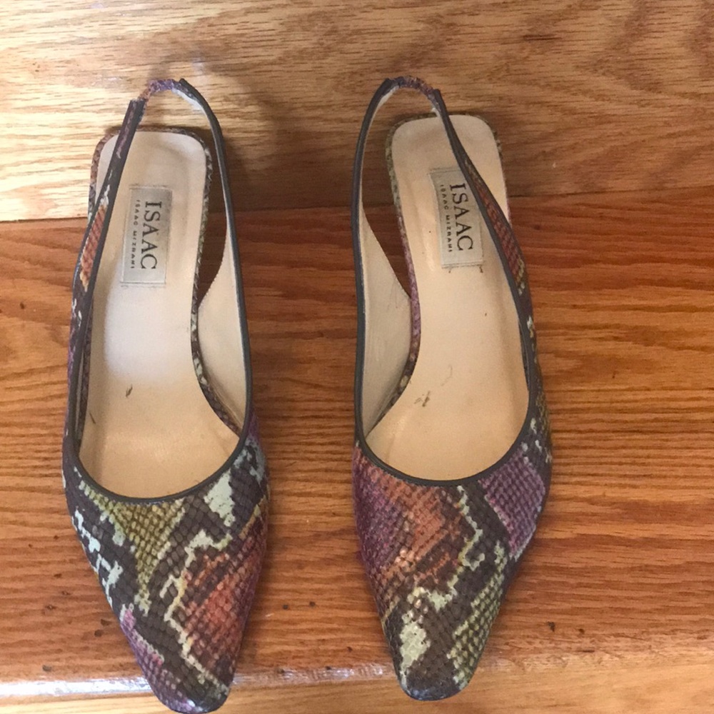 Snake Skin kitten Heels